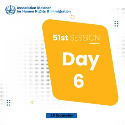 update statement of the activities, events and agenda of the sixth day (6) at