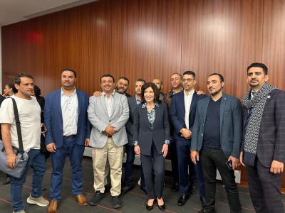 الرابطة تشارك في حفل توقيع حاكمة ولاية نيويورك لقانون توفير الحماية للموظفين والعاملين في المحلات التجارية الصغيرة ، وتشكر الحاكمة على جهو